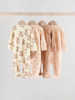 Комбинезон / Cлип для малышей Next AW2-295, 4 шт., Бежевый