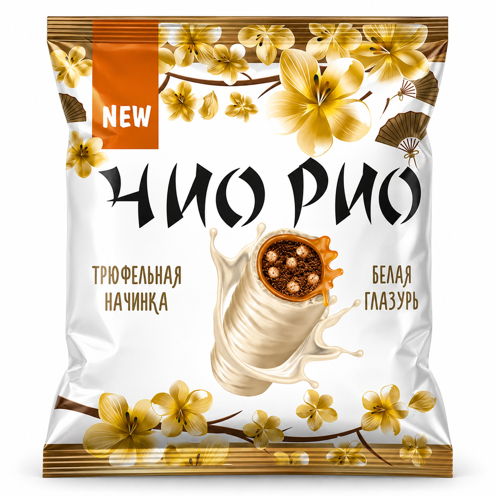 Конфеты Чио Рио с трюфельной начинкой в белой глазури