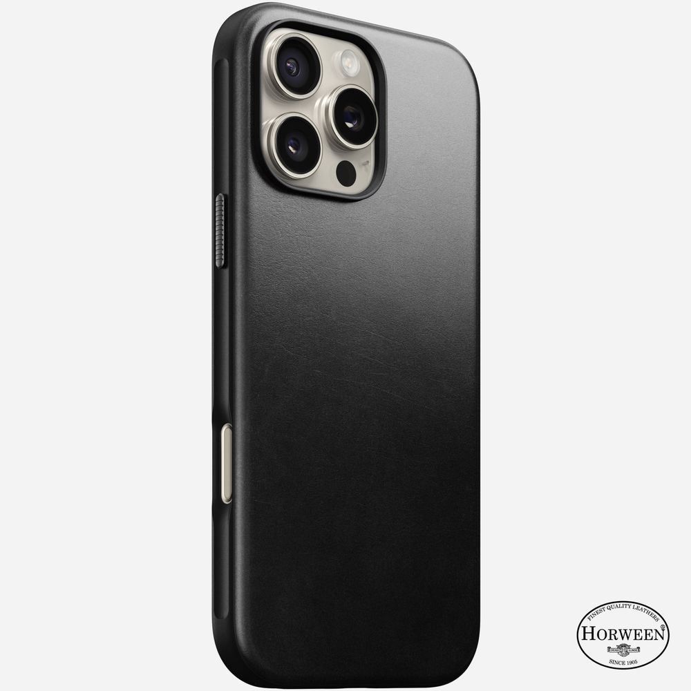 Чехол Nomad Modern Leather Case  iPhone 16 Pro Max | Horween - black
