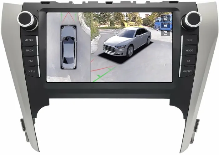 Магнитола для Toyota Camry 50 2011-2014 (рамка с крутилками и кнопками) - Teyes CC3-2K-360 на Android 10, Быстрая, 2K QLED, CarPlay, 4G SIM-слот, 4 камеры в комплекте