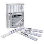 Маркер LEKON Profi с нитроэмалью 12/480 цвет: белый.Корея 4мм