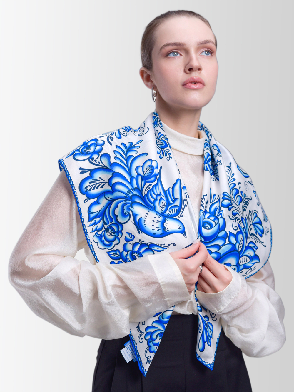 Платок «Гжель»