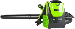 Воздуходувка ранцевая аккумуляторная GREENWORKS GD60BPB 60В,225км/ч,б/щ,без АКБ и ЗУ (2402307)