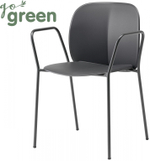 Кресло пластиковое Scab Design Mentha Go Green, антрацит