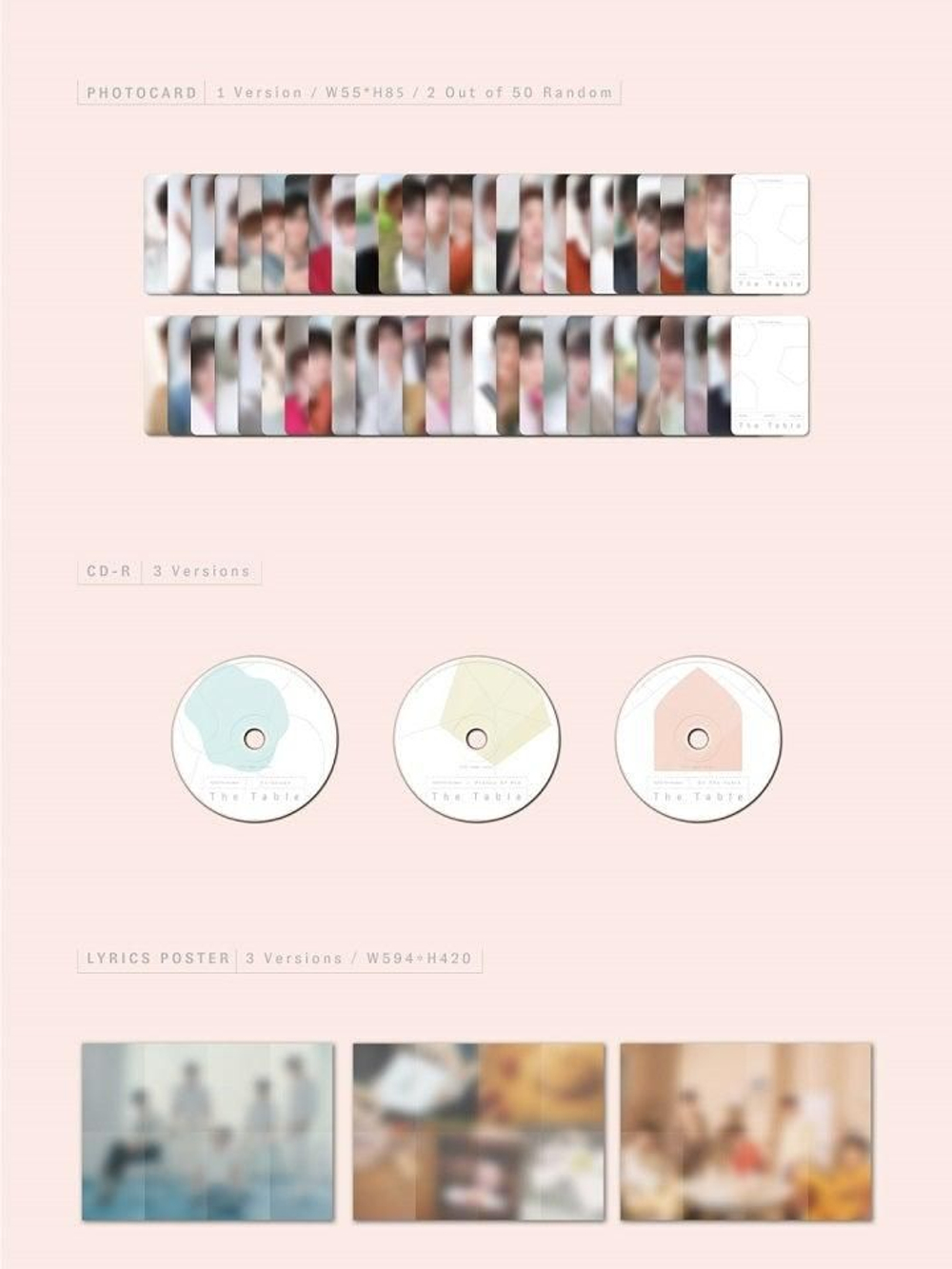 Альбом Nu'est - The Table 7th Mini Album RANDOM Version