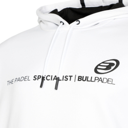 Мужская кофта теннисная Bullpadel Lipis Hoody Men - White