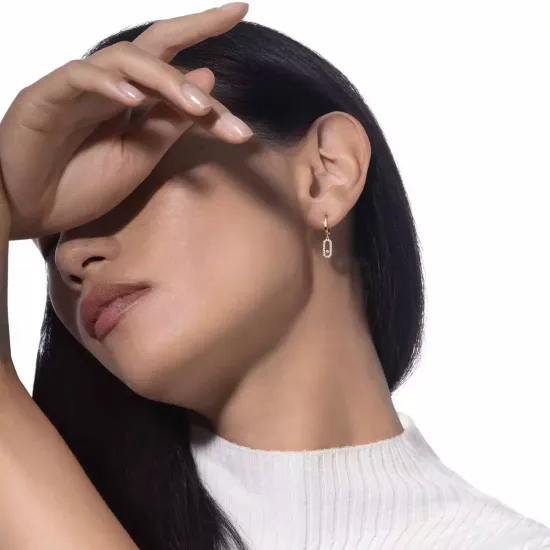 Messika Move Uno single hoop earring