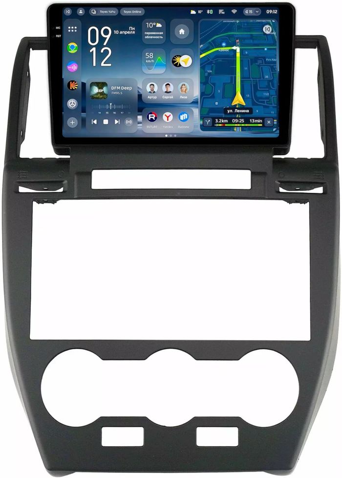 Магнитола для Land Rover Freelander 2 2007-2012 (монохром) - Teyes CC4-PRO монитор 9.5" 2K QLED на Android 13, Быстрейшая, Snapdragon 778G, ИИ, CarPlay, DSP, 4G SIM-слот