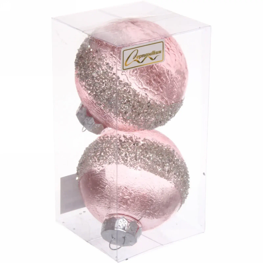 Набор украшений SHINE «Diamonds» 8 см (2 шт.), baby pink