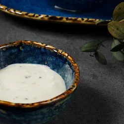 Соусник 80 мл d 7,6 см h4 см круглый фарфор Aqua Blue P.L. Proff Cuisine [6]