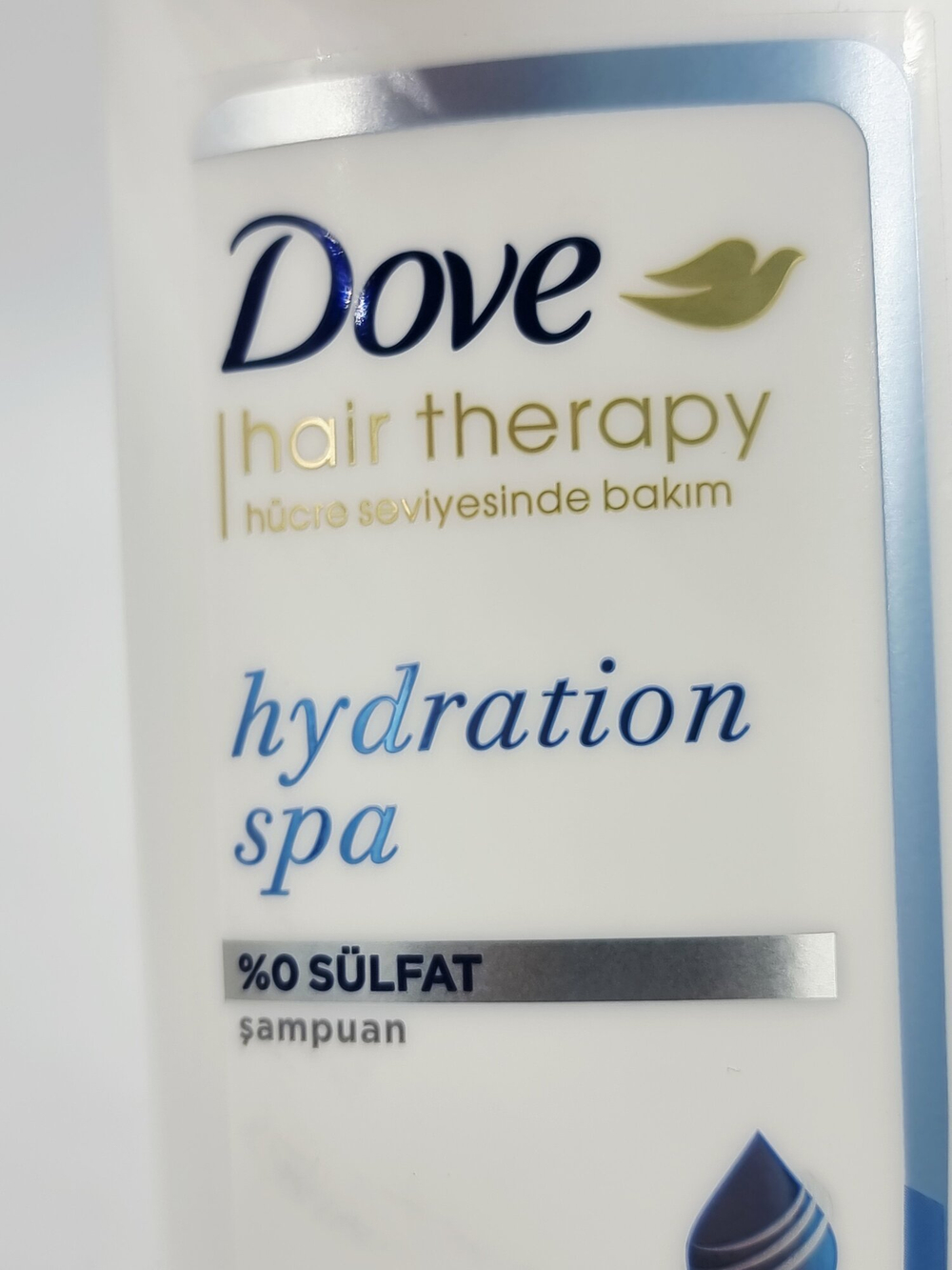 Увлажняющий шампунь Dove Hair Therapy Hydration Spa без сульфатов с гиалуроновой кислотой, 350 мл (Турция)