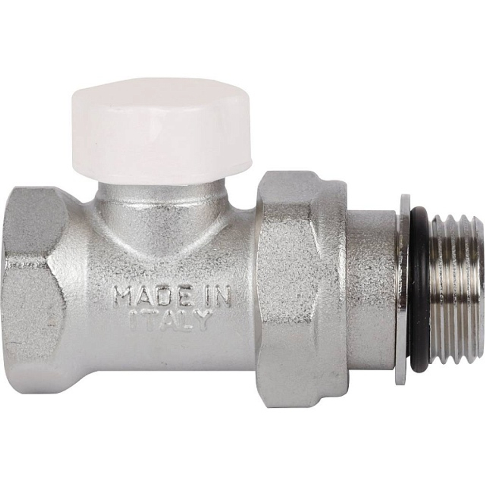 Клапан балансировочный прямой STOUT - 1/2" (ВР/НР-американка, PN10, Tmax 120°C, с самоуплотнением)
