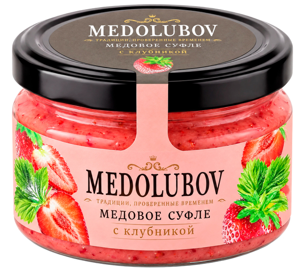 Медовое суфле с клубникой Медолюбов