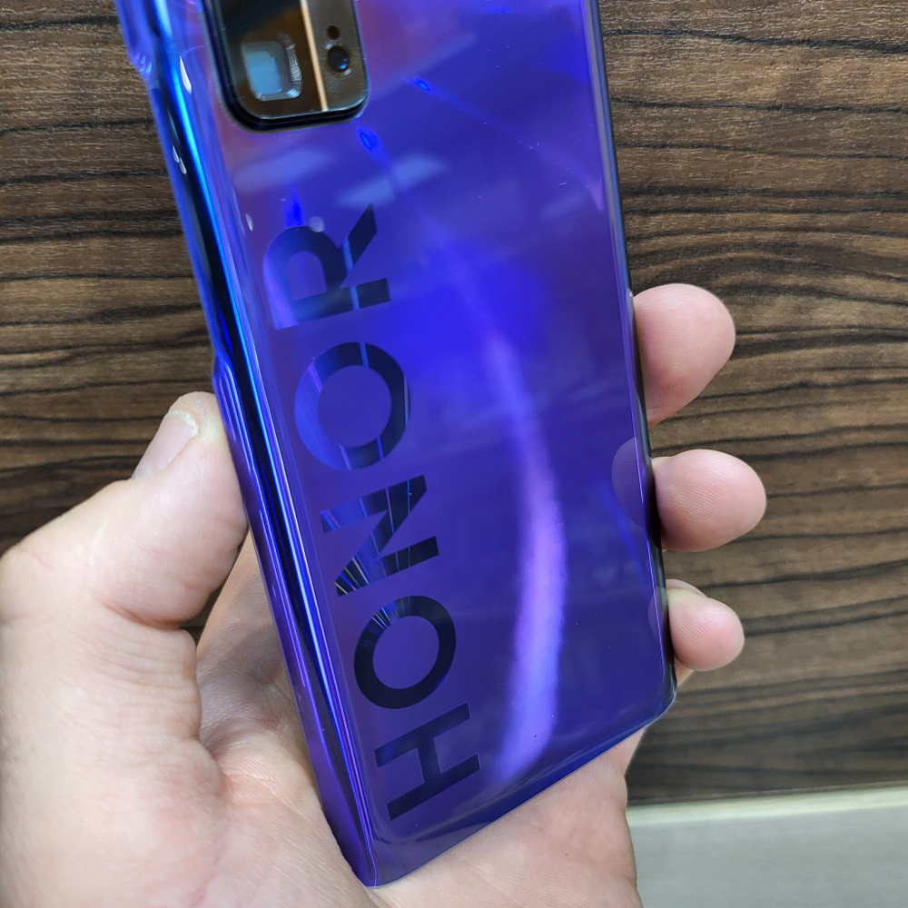Крышка для Honor 30 Pro Plus - задняя стеклянная панель "хорошее качество" (фиолетового цвета)