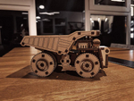 Белаз Мини от EWA - Деревянный конструктор, сборная модель, 3D пазл