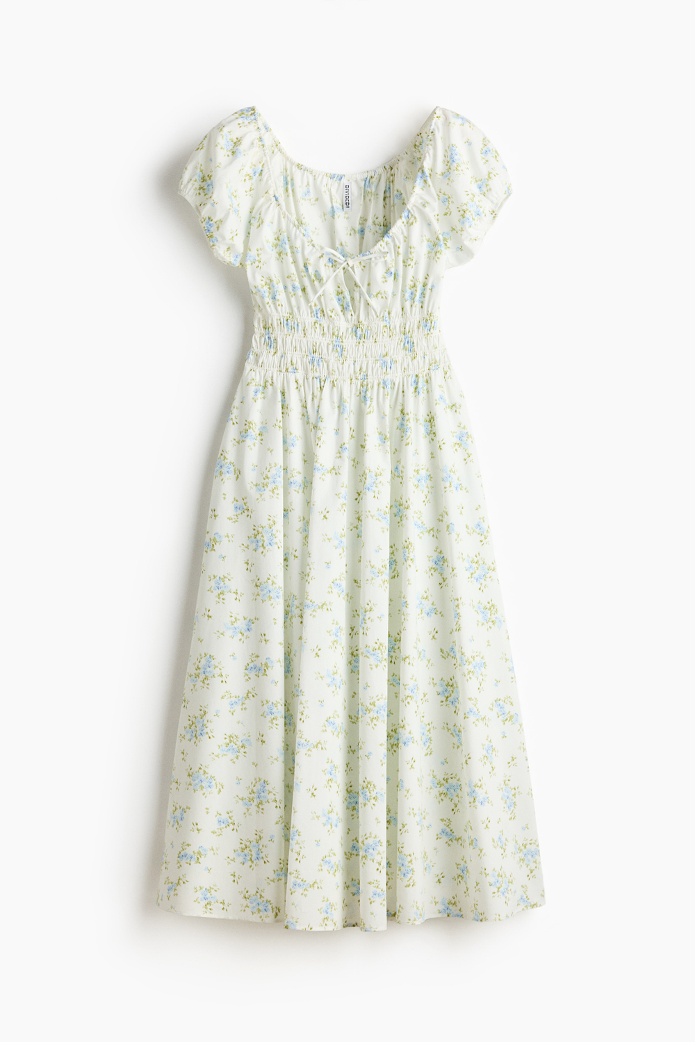 Платье миди со сборками на талии - H&M