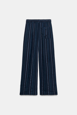БРЮКИ ПАЛАЦЗО В ПОЛОСКУ — ZW COLLECTION — ZARA