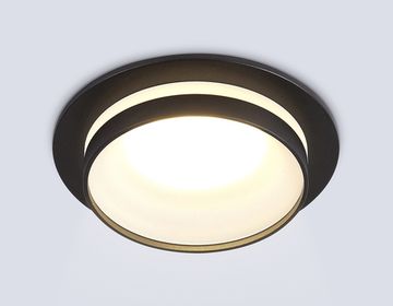 Встраиваемый точечный светильник 1*GU5.3 TN30708 BK черный Techno Spot Acrylic Tech Ambrella