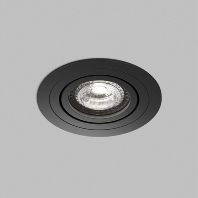 Встраиваемый светильник PRIME, GU5.3, до 15 Вт, LED, IP20, черный, алюминий