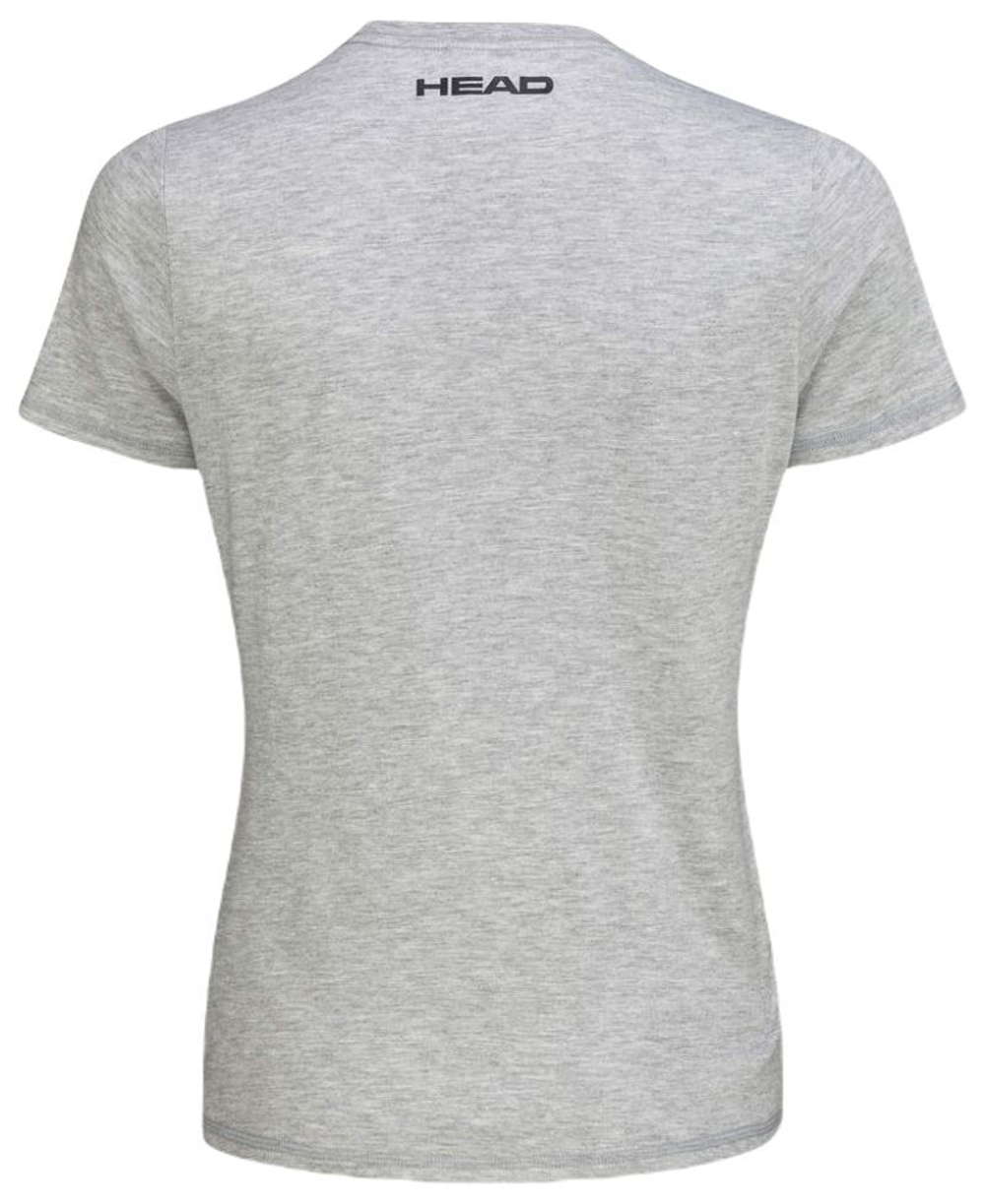 Женская теннисная футболка Head Club Lara T-Shirt - серый