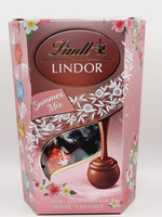 Конфеты Lindt LINDOR Cornet Summermix Летний Микс в Розовой цветочной коробке, лимитированный выпуск. Ассорти 200 г (из Финляндии)