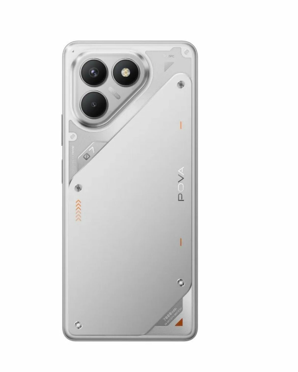 Смартфон TECNO POVA 7 Neo 8/256 ГБ Ростест(ЕАС), Dual nano SIM, серебристый