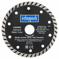 Круг отрезной 125*22,2*2мм Scheppach Sch-CW59982