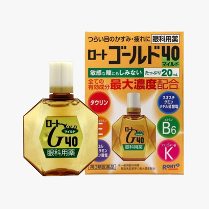 Японские капли для глаз Rohto Gold 40 Mild, 20 мл - Япония