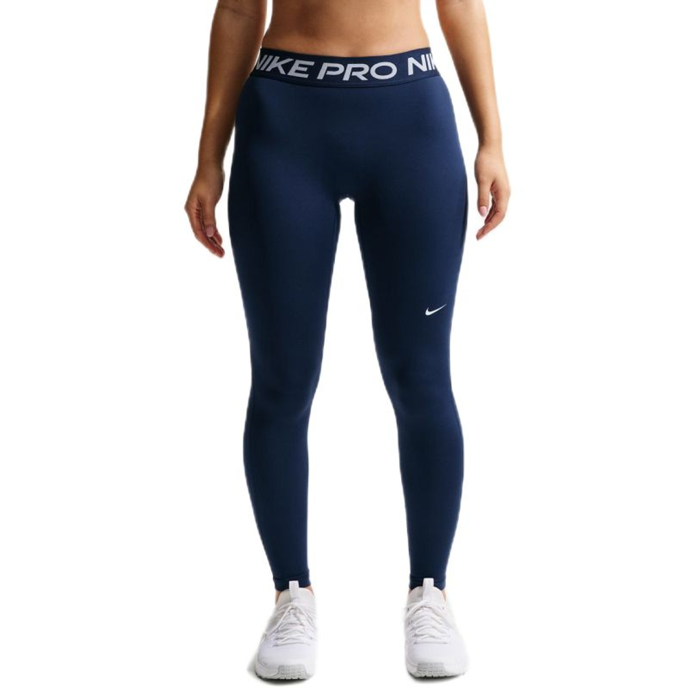 Легинсы Nike Pro Mid-Rise Crop — midnght navy/white