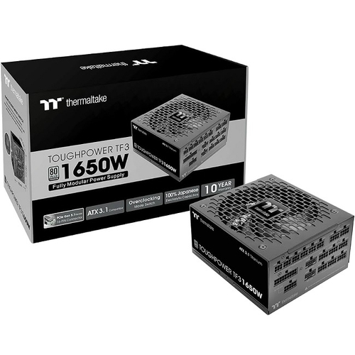 Блок питания Thermaltake 1650W Toughpower TF3, модульный, PCIe Gen 5.0, 80 PLUS Titanium (PS-TPD-1650FNFATE-1)