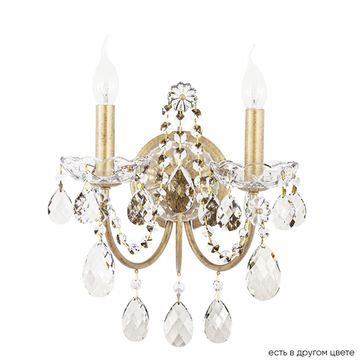 Бра 2*E14 ODELIS AP2 GOLD золото с патиной Crystal Lux