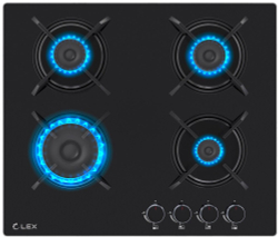 Газовая варочная панель Lex GVG 643 BBL (CHAO000454)