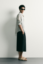 РУБАШКА RELAXED FIT В КЛЕТКУ С ФАКТУРОЙ — ZARA