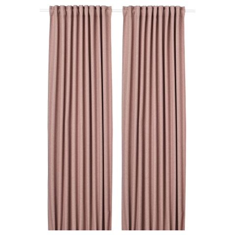Комплект штор IKEA ANNAKAJSA (АННАКАЙСА), Розовый, 145x250 см, 2 шт