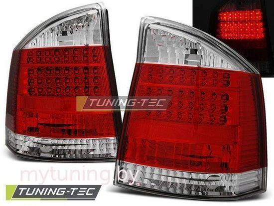 Задние фонари Opel Vectra C red white led