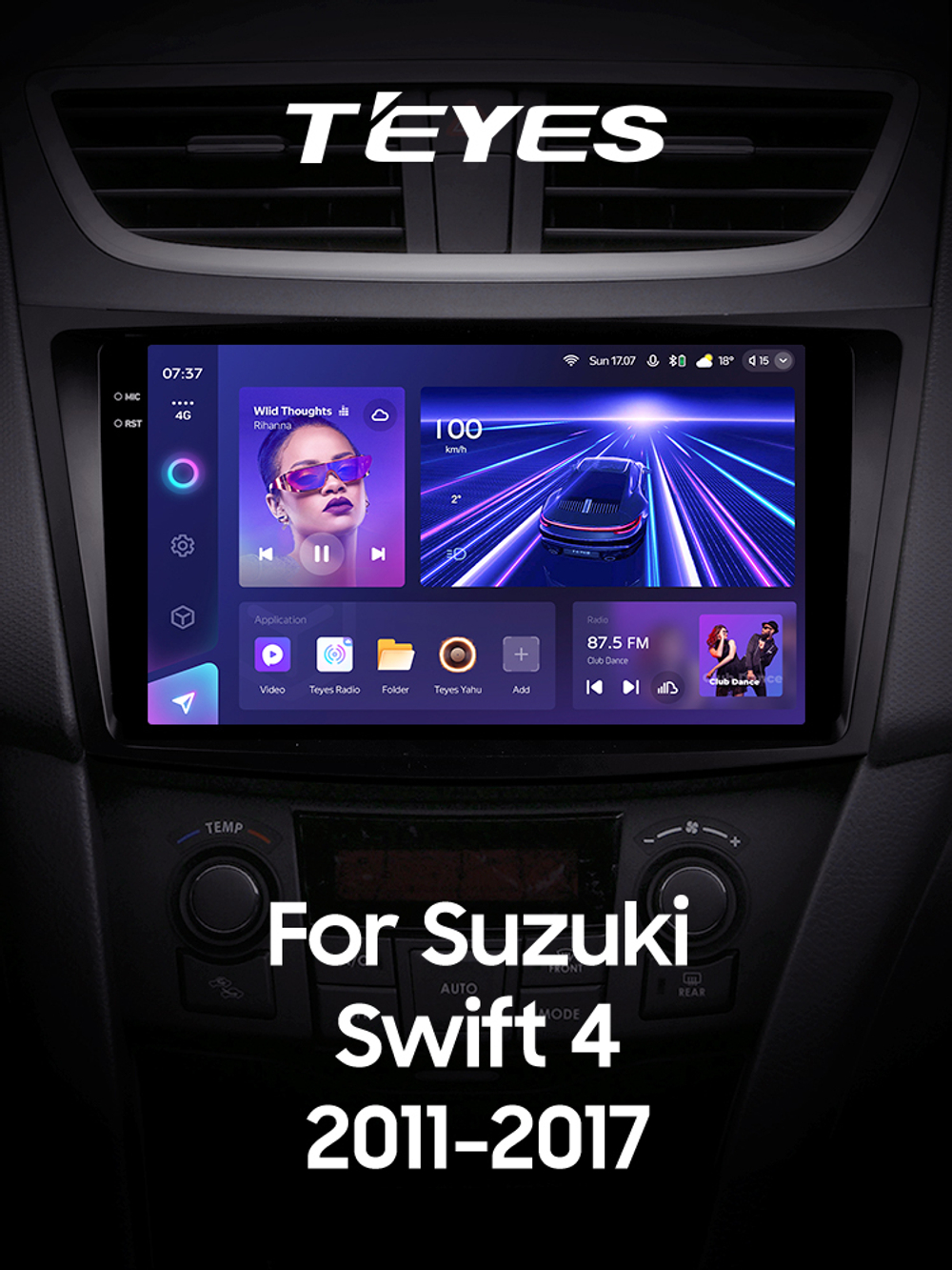 Teyes CC3 2K 9"для Suzuki Swift 2011-2017