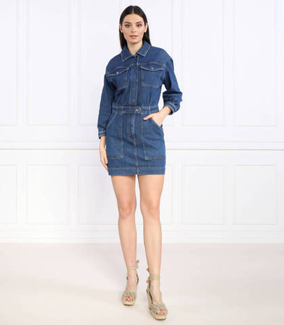 платье eliza mini GUESS - темно-синий(W3RK08 D4WF1)