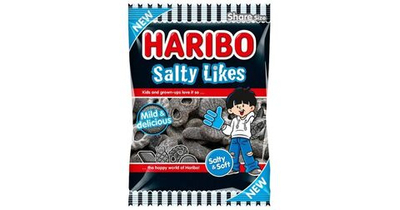 Haribo Мармелад жевательный Salty Likes соленая лакрица 160 г (Из Финляндии)