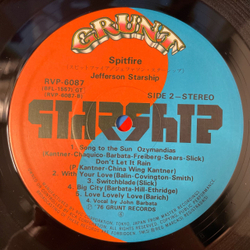 Винтажная виниловая пластинка LP Jefferson Starship Spitfire (Япония 1976) (Без Оби)