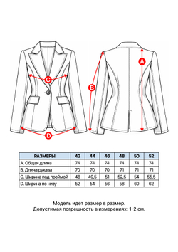 Жакет Скарлет из фактурного денима