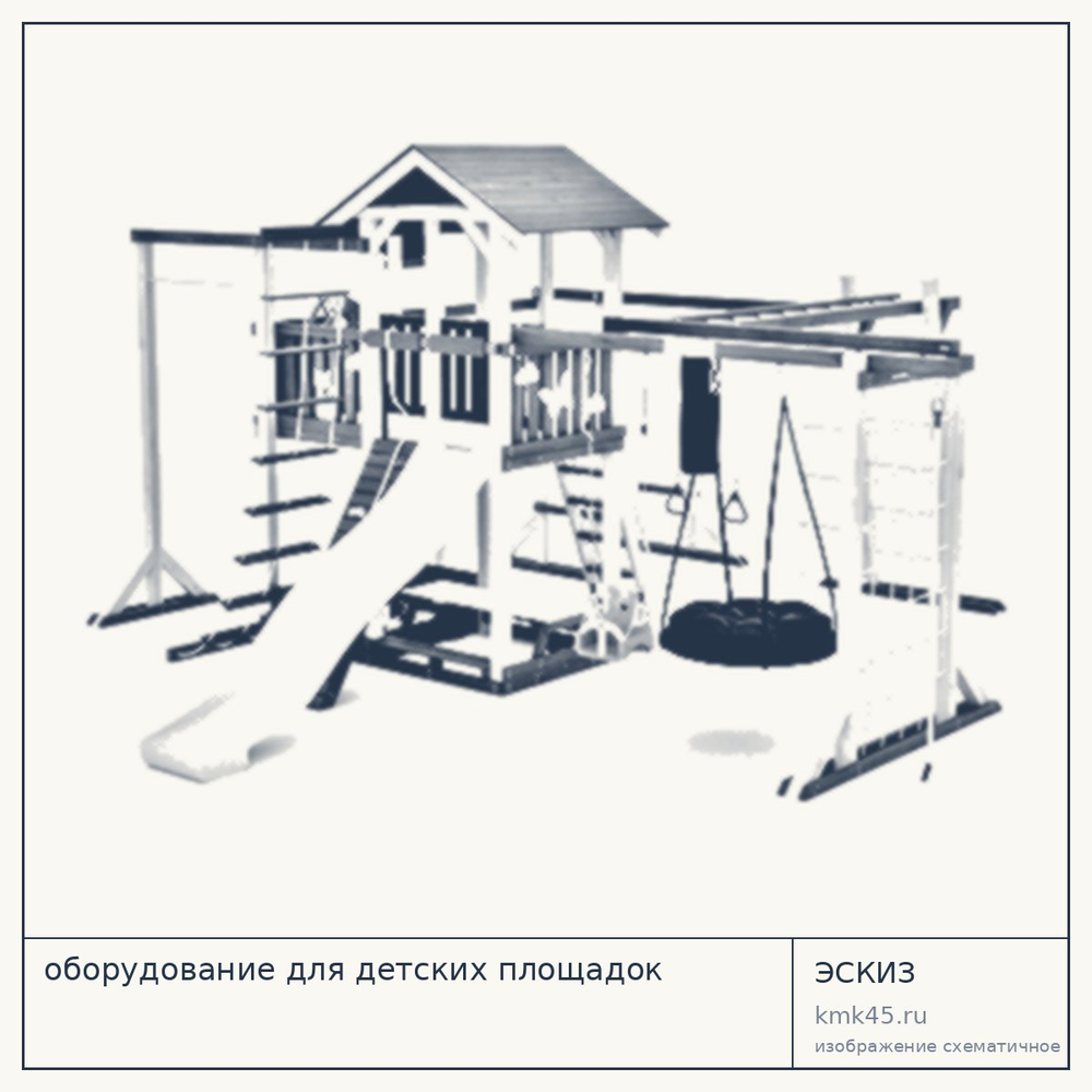 Детская игровая площадка из бруса — от 331 000 ₽