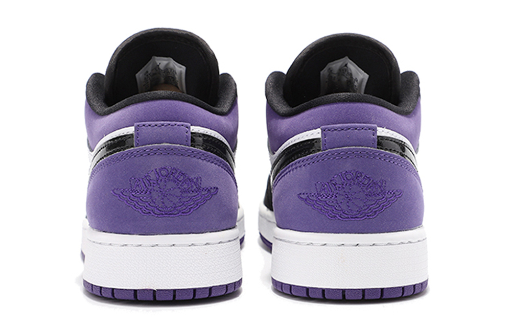 Air Jordan 1 Low 'Court Purple Black Toe' Gs