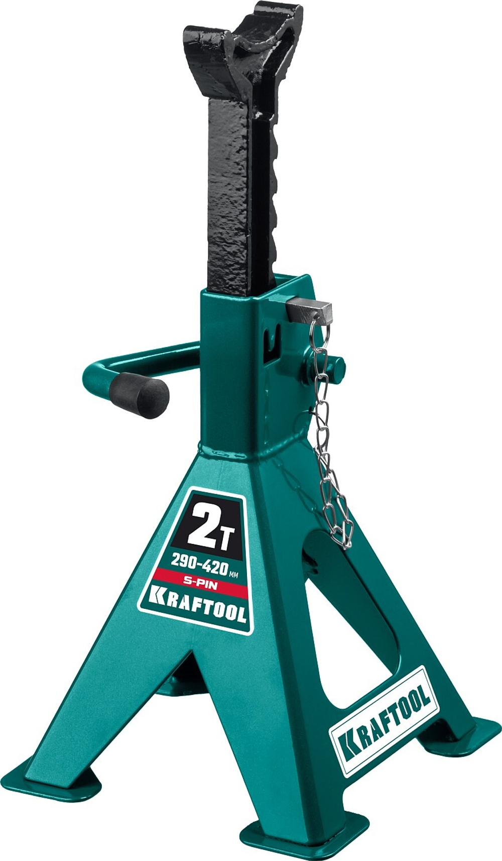 KRAFTOOL S-PIN, 2 т, 290 - 420 мм, усиленная страховочная подставка со штифтом (43465-2)