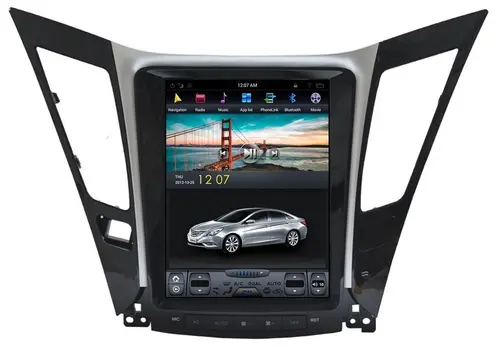 Магнитола для Hyundai Sonata 6 2010-2013 (YF) - Kuberg ZF-1031-DSP вертикальный экран 10.4" в стиле "Тесла" на Android 9