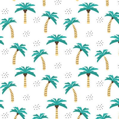 Seamless pattern with palm trees.