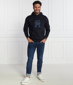 Худи MONOGRAM APPLIQUE HOODY Tommy Hilfiger - темно-синий(MW0MW32702)