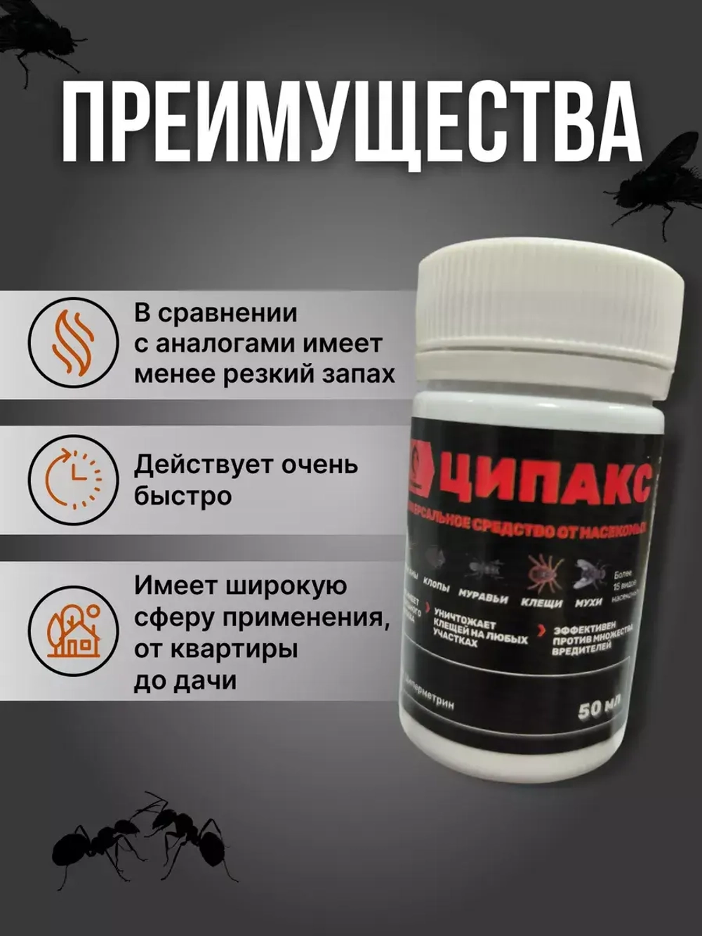 Средство от насекомых Ципакс 50 мл