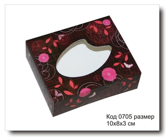 Коробочка код 0705 размер 10х8х3 см для мыла