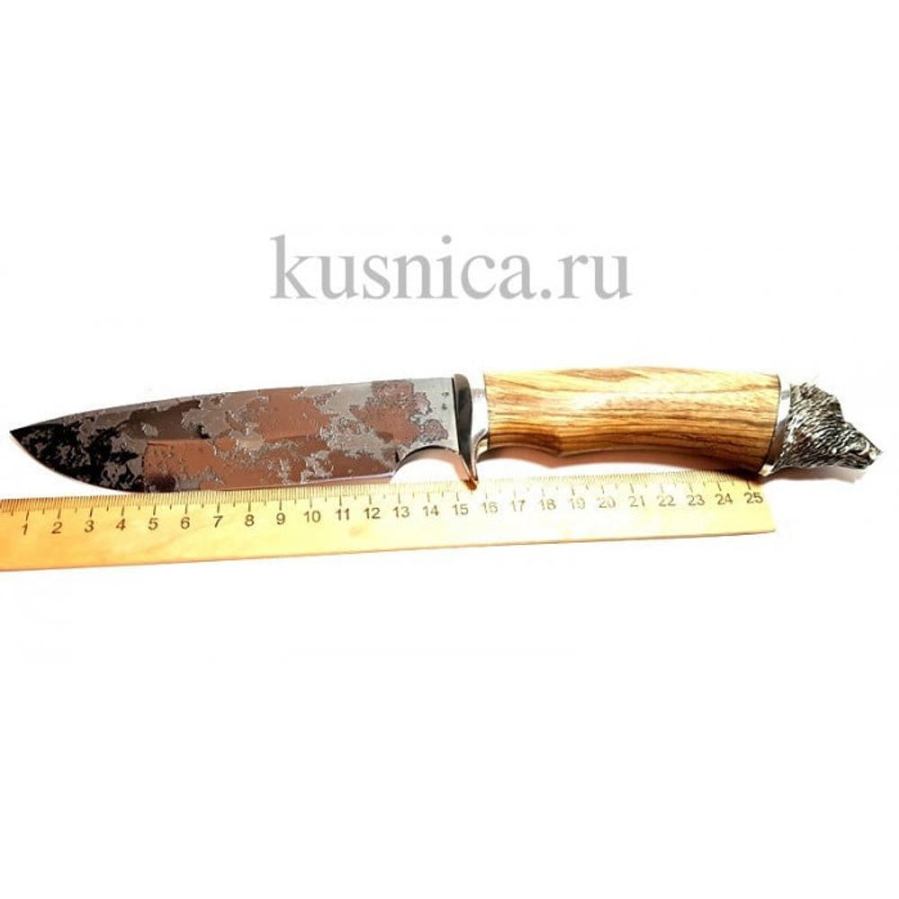 Нож Барс Коваль, 95Х18 с травлением, с рукоятью из бубинги