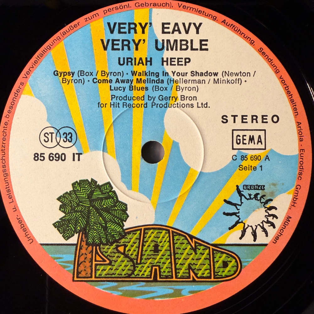 Uriah Heep ‎– ...Very 'Eavy ...Very 'Umble (Германия 1971г.)